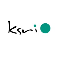 Logo mit dem handschriftlichen Schriftzug „ksri“ und einem grünen Punkt.